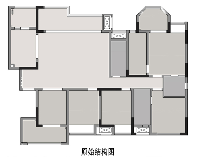 成都大晶裝飾|176㎡現(xiàn)代風四室兩廳裝修案例 爆改客廳 內(nèi)置陽臺 靈動舒適